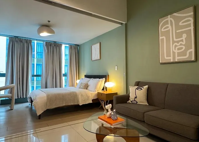 Apartment Modern Nordic 1br Big Queen Bed Uptown Bgc