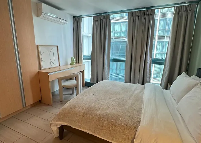 Apartment Modern Nordic 1br Big Queen Bed Uptown Bgc Manila